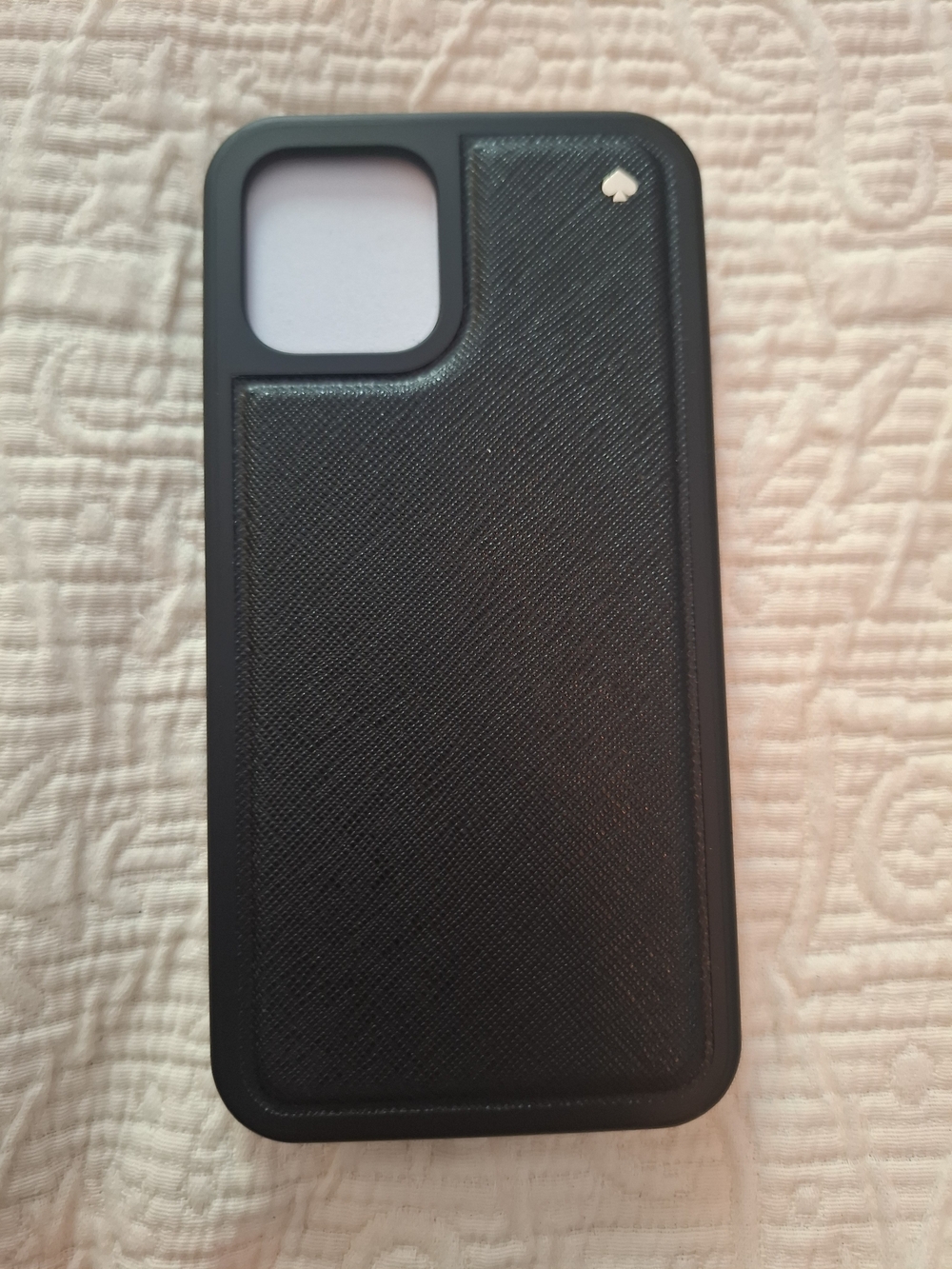 kate spade Black Textured Saffiano iPhone 12 / 12 Pro Case (S119)